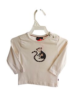 BABY FACE  CREAM   PRINTED DESIGN KNIT LS SHIRT