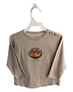PLAY UP  BROWN   PRINTED DESIGN KNIT LS SHIRT