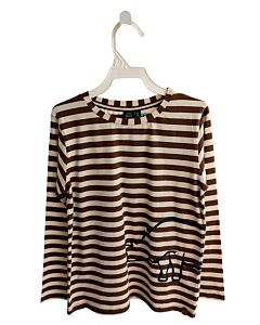 BABY FACE  BROWN  STRIPED  KNIT LS SHIRT