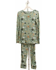 POSH PEANUT  GREEN  PRINT  LOUNGEWEAR