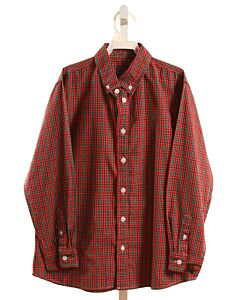 J. BAILEY  RED  PLAID  DRESS SHIRT