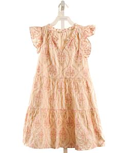 A LOVES A LT PINK FLORAL EMBROIDERED DRESS
