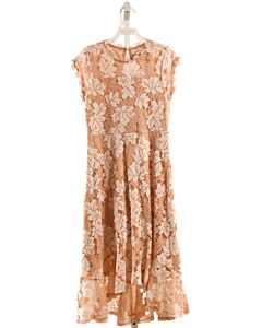 POPPIES AND ROSES PINK LACE DRESS