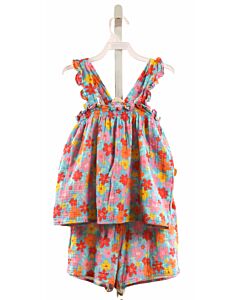 FEATHER 4 ARROW  MULTI-COLOR  FLORAL  2-PIECE OUTFIT