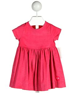 SMILING BUTTON  PINK CORDUROY   DRESS 