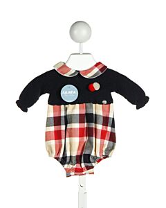 JULIANA  NAVY  PLAID  BUBBLE 