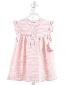 PEGGY GREEN  LT PINK  STRIPED  KNIT SS SHIRT 