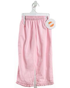 PEGGY GREEN  PINK  GINGHAM  PANTS WITH RUFFLE