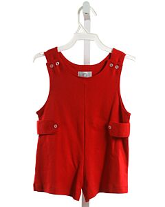 THE PROPER PEONY  RED    KNIT ROMPER