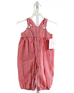 JAMES & LOTTIE  RED  GINGHAM  LONGALL