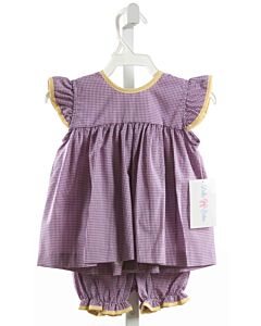 LULU BEBE  PURPLE  GINGHAM  2-PIECE OUTFIT