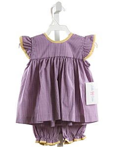 LULU BEBE  PURPLE  GINGHAM  2-PIECE OUTFIT