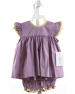 LULU BEBE  PURPLE  GINGHAM  2-PIECE OUTFIT