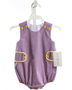 LULU BEBE  PURPLE  GINGHAM  BUBBLE