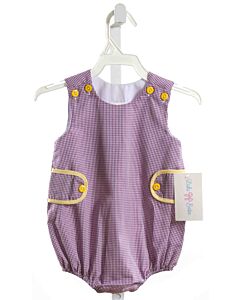 LULU BEBE  PURPLE  GINGHAM  BUBBLE