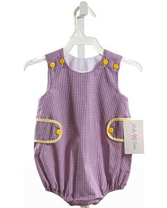 LULU BEBE  PURPLE  GINGHAM  BUBBLE