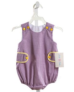 LULU BEBE  PURPLE  GINGHAM  BUBBLE