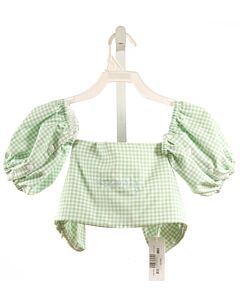 MINNOW  MINT  GINGHAM EMBROIDERED COVER UP