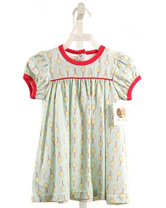 RUTH AND RALPH  GREEN   PRINTED DESIGN KNIT DRESS