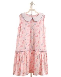 JAMES & LOTTIE  PINK   PRINTED DESIGN KNIT DRESS