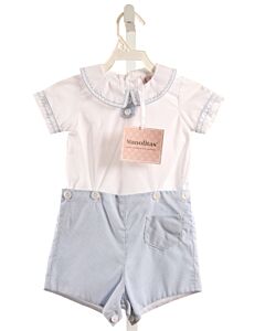 MANOLITAS  BLUE  CHECK  2-PIECE DRESSY OUTFIT