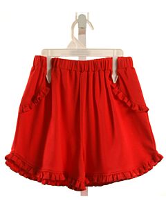 JAMES & LOTTIE  RED    SHORTS WITH RUFFLE