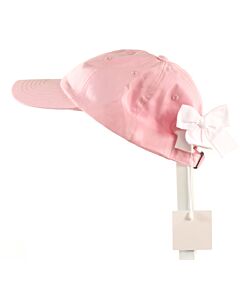 BITS AND BOWS  PINK    HAT  WITH BOW