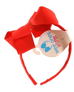 WEE ONES  RED    HEADBAND  WITH BOW
