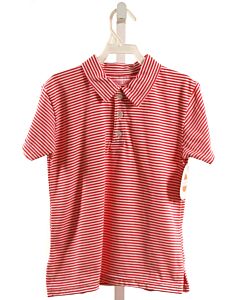 PEGGY GREEN  RED  STRIPED  KNIT SS SHIRT