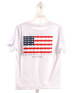 PROPERLY TIED  WHITE  PRINT  T-SHIRT