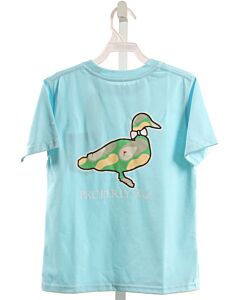 PROPERLY TIED  AQUA   PRINTED DESIGN T-SHIRT