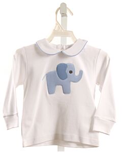 LITTLE ENGLISH  WHITE   APPLIQUED KNIT LS SHIRT