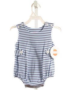 PEGGY GREEN  BLUE  STRIPED  KNIT BUBBLE