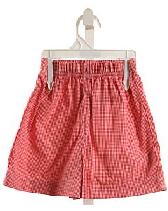 PEGGY GREEN  RED  GINGHAM  SHORTS