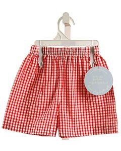 LITTLE ENGLISH  RED SEERSUCKER GINGHAM  SHORTS
