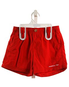 PROPERLY TIED  RED    SHORTS