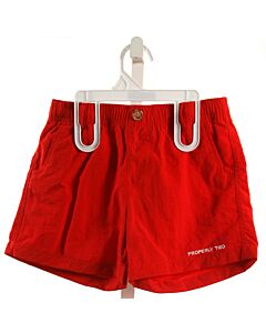 PROPERLY TIED  RED    SHORTS
