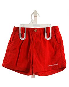 PROPERLY TIED  RED    SHORTS