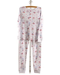 LITTLE ENGLISH  RED  PRINT  LOUNGEWEAR
