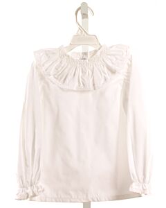 PUKATUKA  WHITE    DRESS SHIRT WITH EYELET TRIM