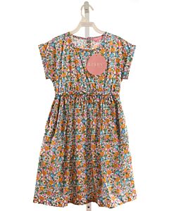 BISBY BY LITTLE ENGLISH  ORANGE  FLORAL  DRESS