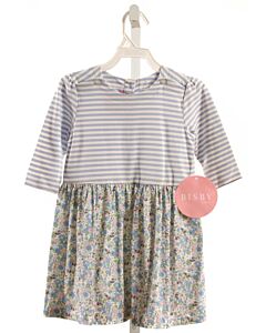 BISBY BY LITTLE ENGLISH  BLUE  FLORAL  KNIT DRESS
