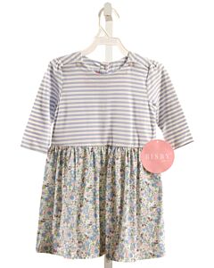 BISBY BY LITTLE ENGLISH  BLUE  FLORAL  KNIT DRESS