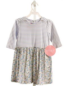 BISBY BY LITTLE ENGLISH  BLUE  FLORAL  KNIT DRESS