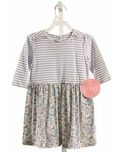 BISBY BY LITTLE ENGLISH  BLUE  FLORAL  KNIT DRESS
