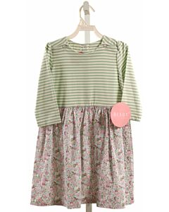 BISBY BY LITTLE ENGLISH  PINK  FLORAL  KNIT DRESS