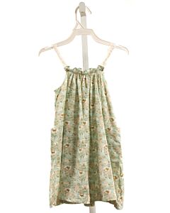CHARMING MARY  LT BLUE  FLORAL  KNIT DRESS