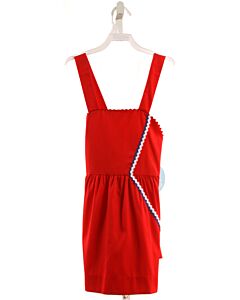 LITTLE ENGLISH  RED    DRESS WITH RIC RAC
