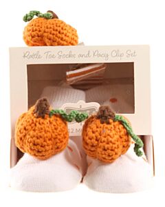 MUD PIE  ORANGE  POLKA DOT APPLIQUED SOCKS