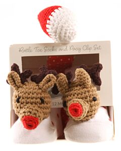 MUD PIE  BROWN   APPLIQUED SOCKS